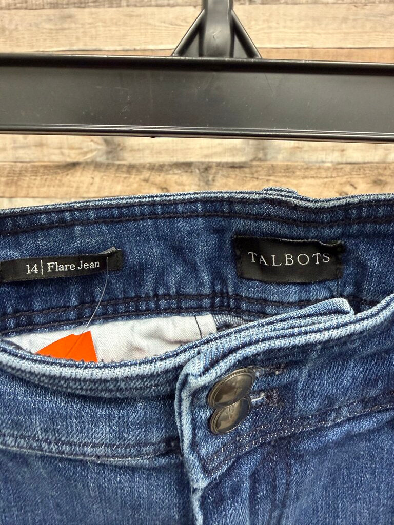 Talbot's Flare Leg Jean w/ Lines Down Front