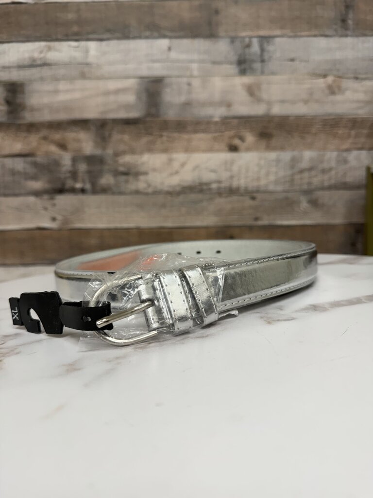NWT Silver Metallic Belt