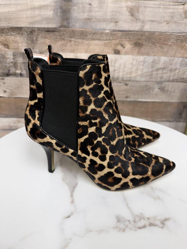 Michael Kors Leopard Print Calf Hair Asbury Bootie NEW