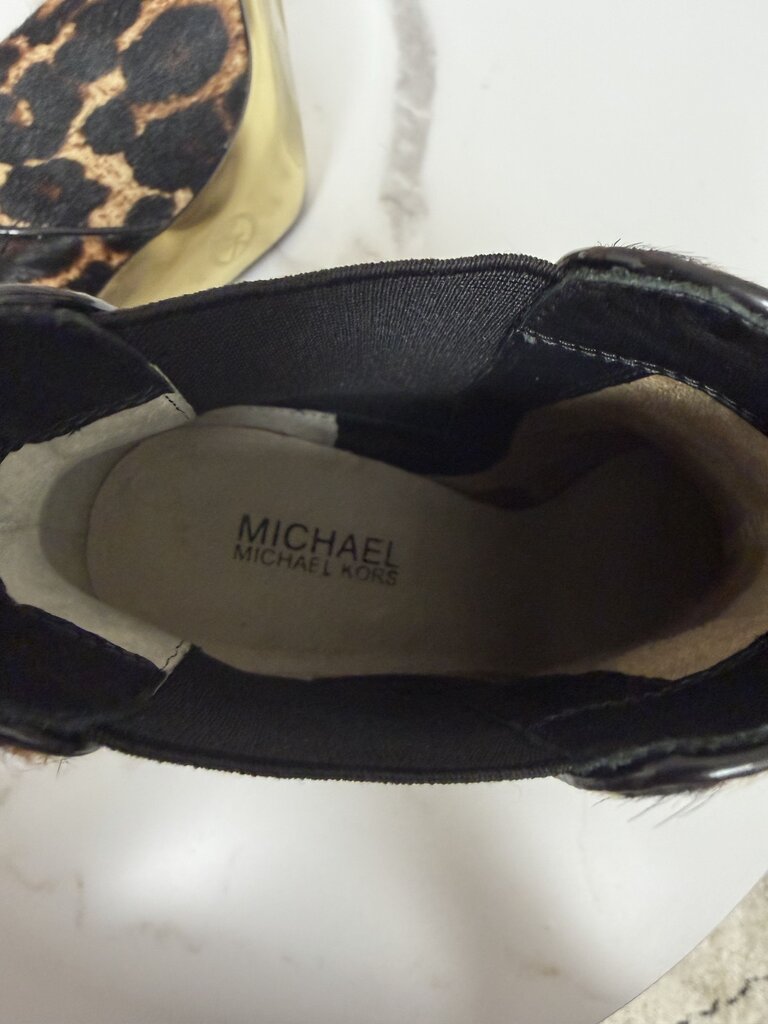 Michael Kors Leopard Print Calf Hair Asbury Bootie NEW