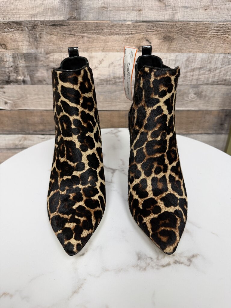 Michael Kors Leopard Print Calf Hair Asbury Bootie NEW