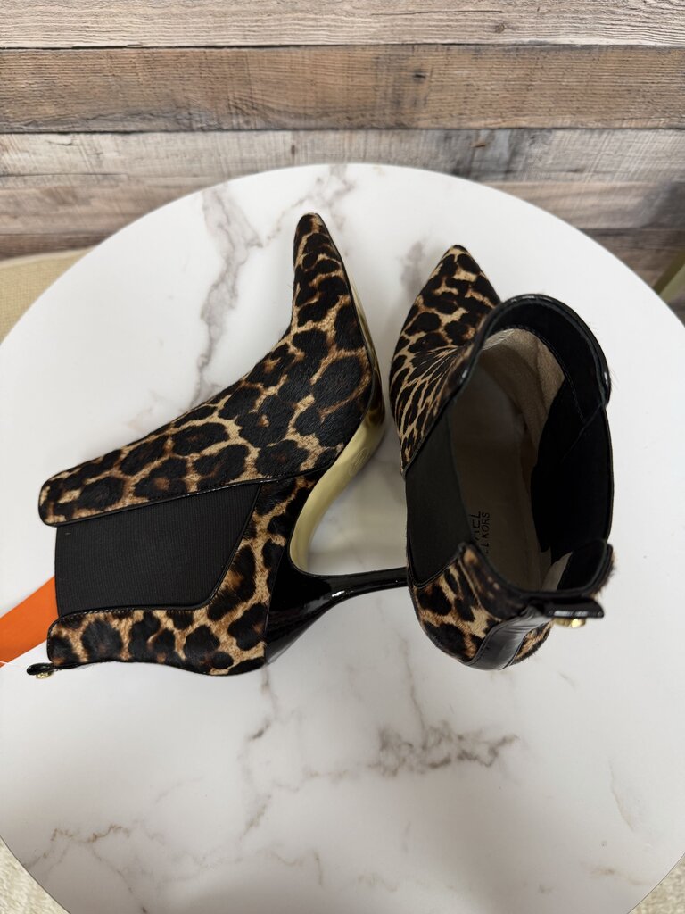 Michael Kors Leopard Print Calf Hair Asbury Bootie NEW