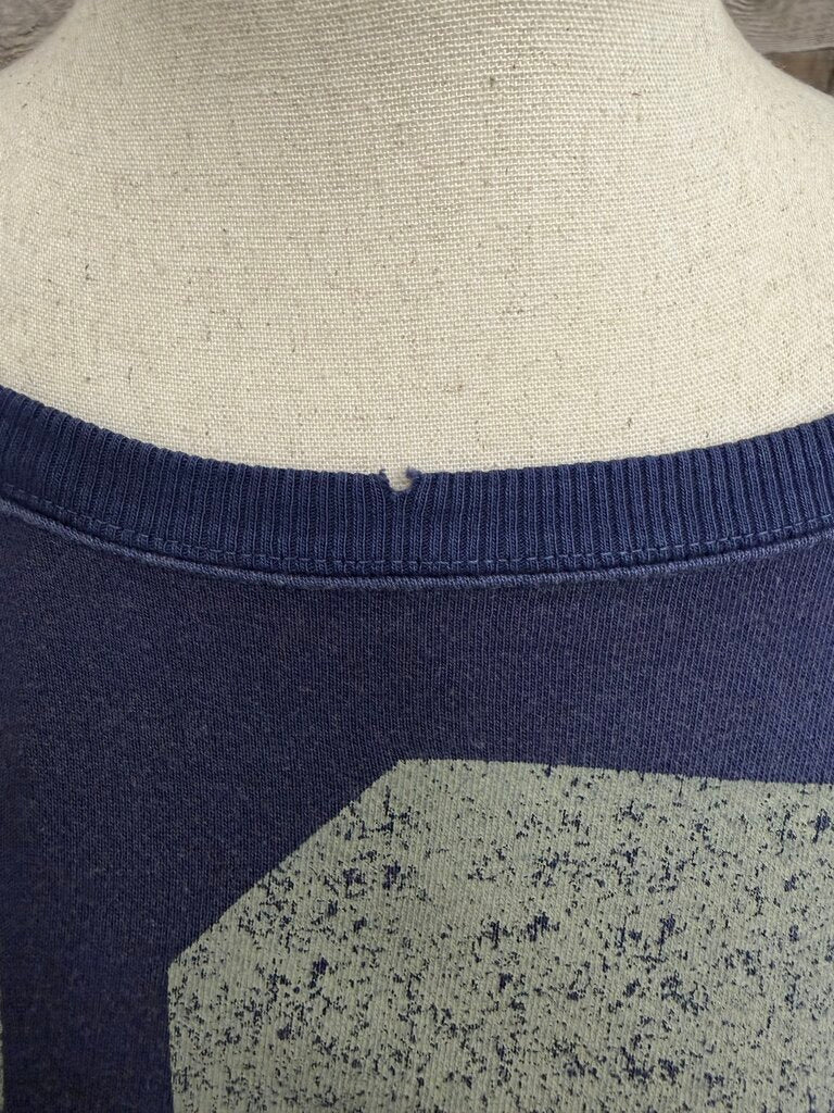 Free People Blue "13" Graphic Camden Sweatshirt