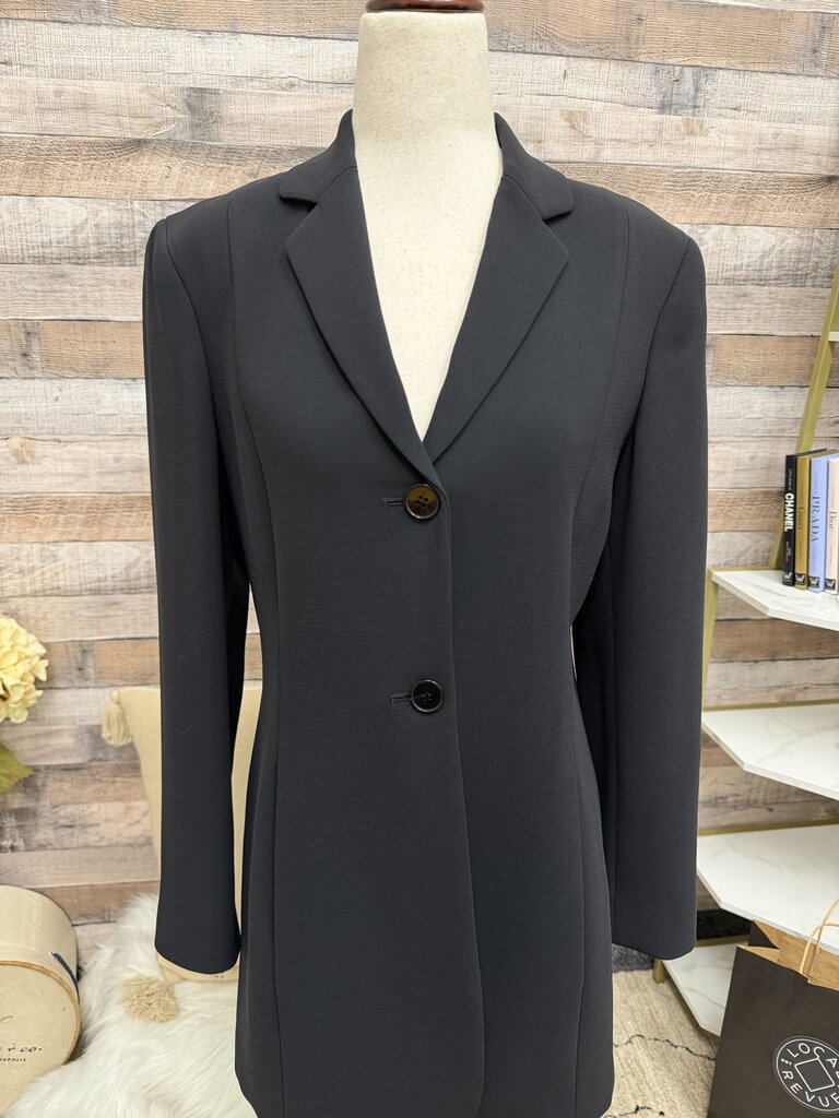Jones New York Black Mid Length Blazer