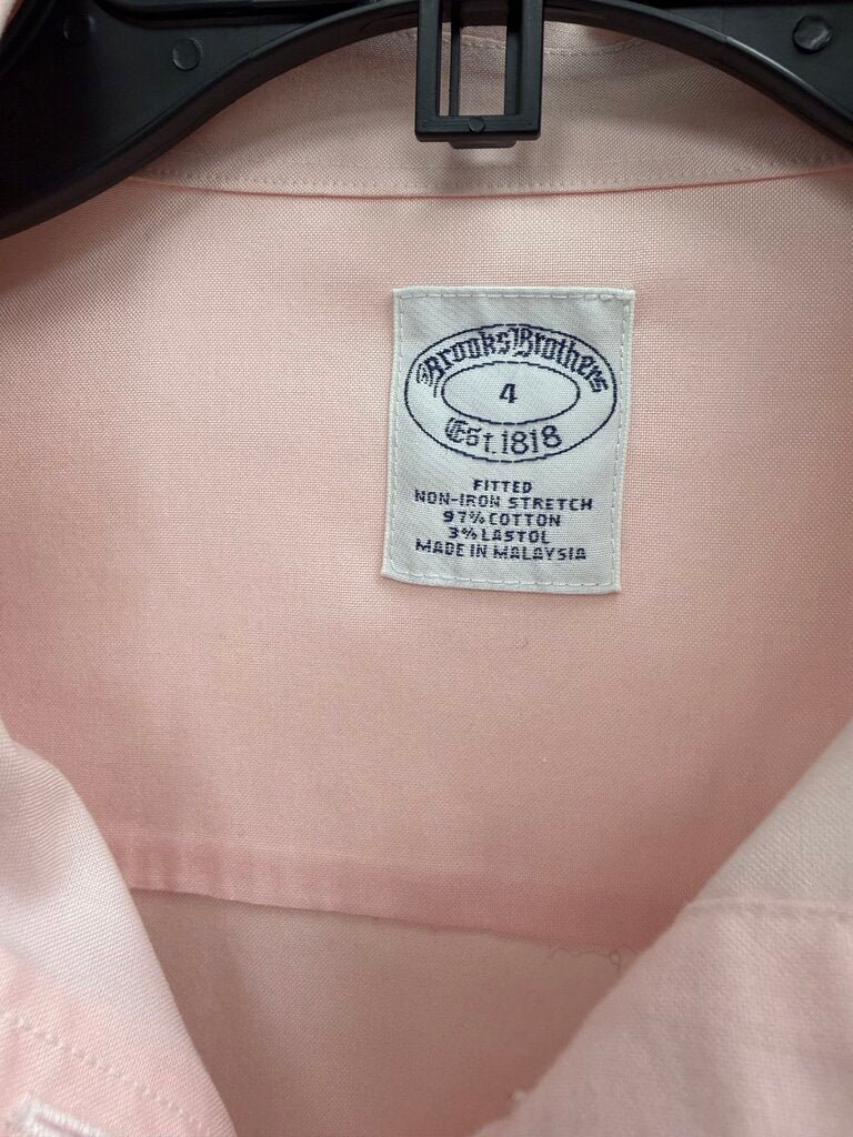 Brooks Brothers Pink Long Sleeve Fitted Button Down