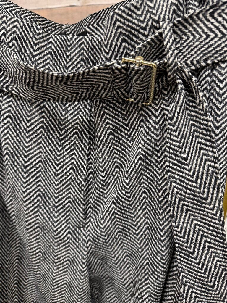 White House Black Market Herringbone Wide Leg Wool Pant