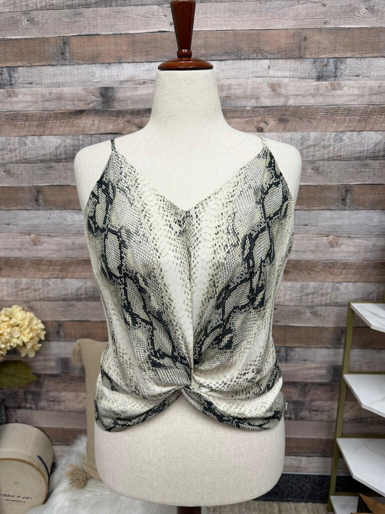 Karen Kane Snakeskin Print Camisole Tank Top