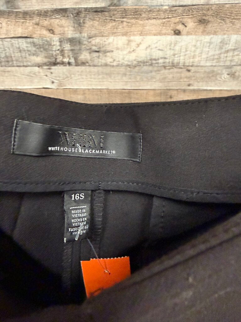 Black House White Market Black Wide Leg Dress Pant
