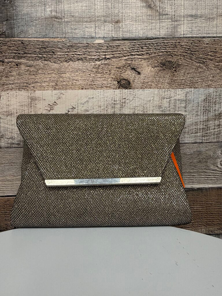 Jessica McClintock Glitter Envelope Clutch Purse Jessica McClintock Silver OS women ACCESSORIES