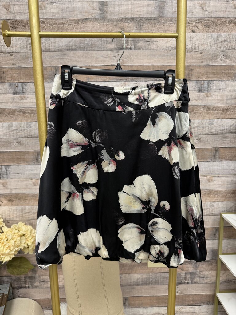 Black House White Market Black Floral Silk Shirt