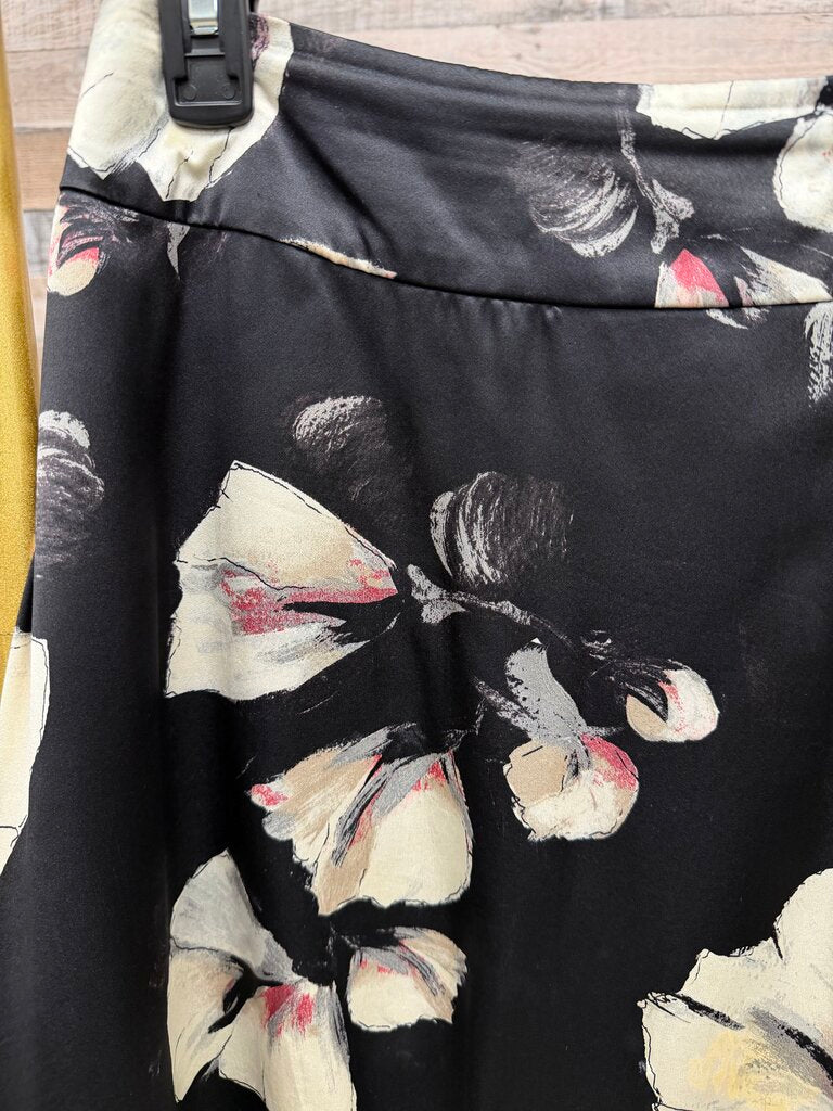 Black House White Market Black Floral Silk Shirt