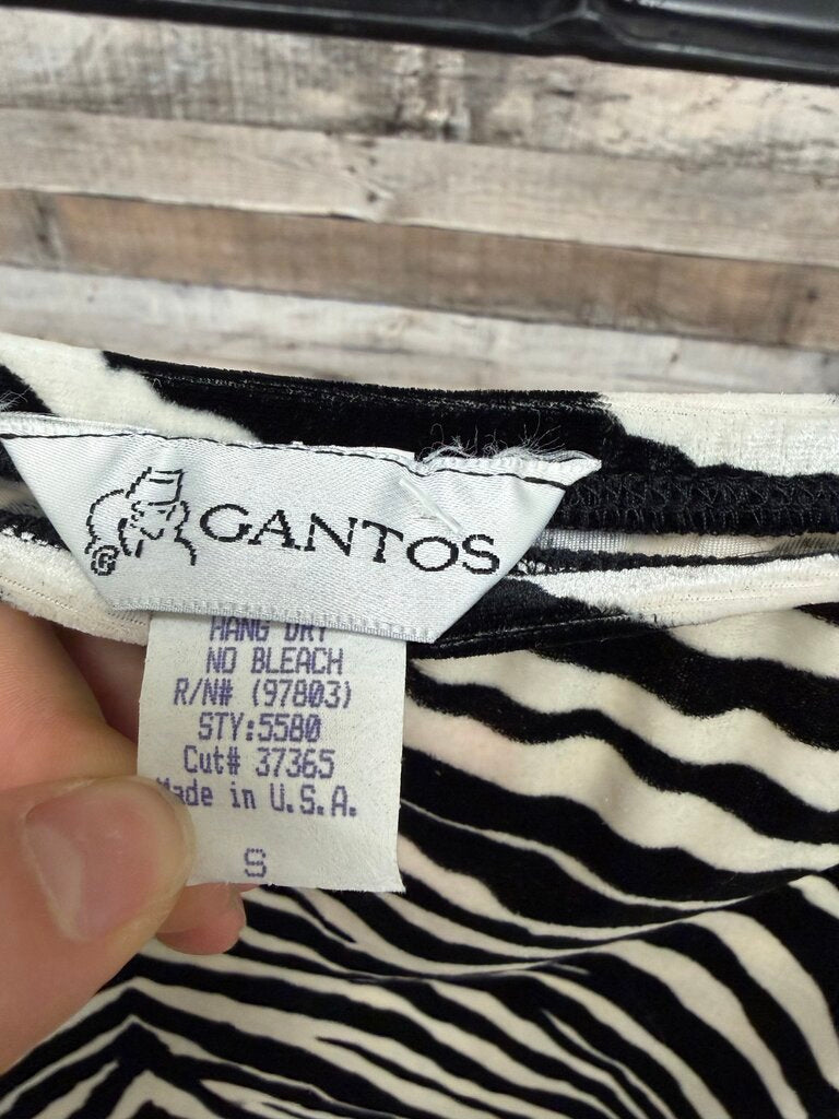 Gantos Zebra Print Mini Skirt