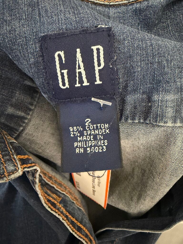 Gap Jean Dress Long Sleeve W/ Belt Gap Jean 2 women TOPS