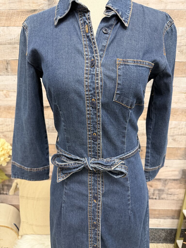 Gap Jean Dress Long Sleeve W/ Belt Gap Jean 2 women TOPS