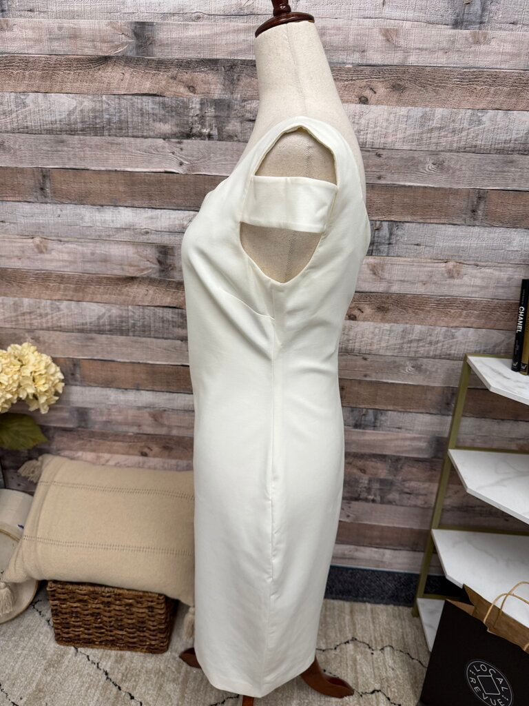Likely NWT white cutout shoulder midi dress Likely white 4 women DRESSES