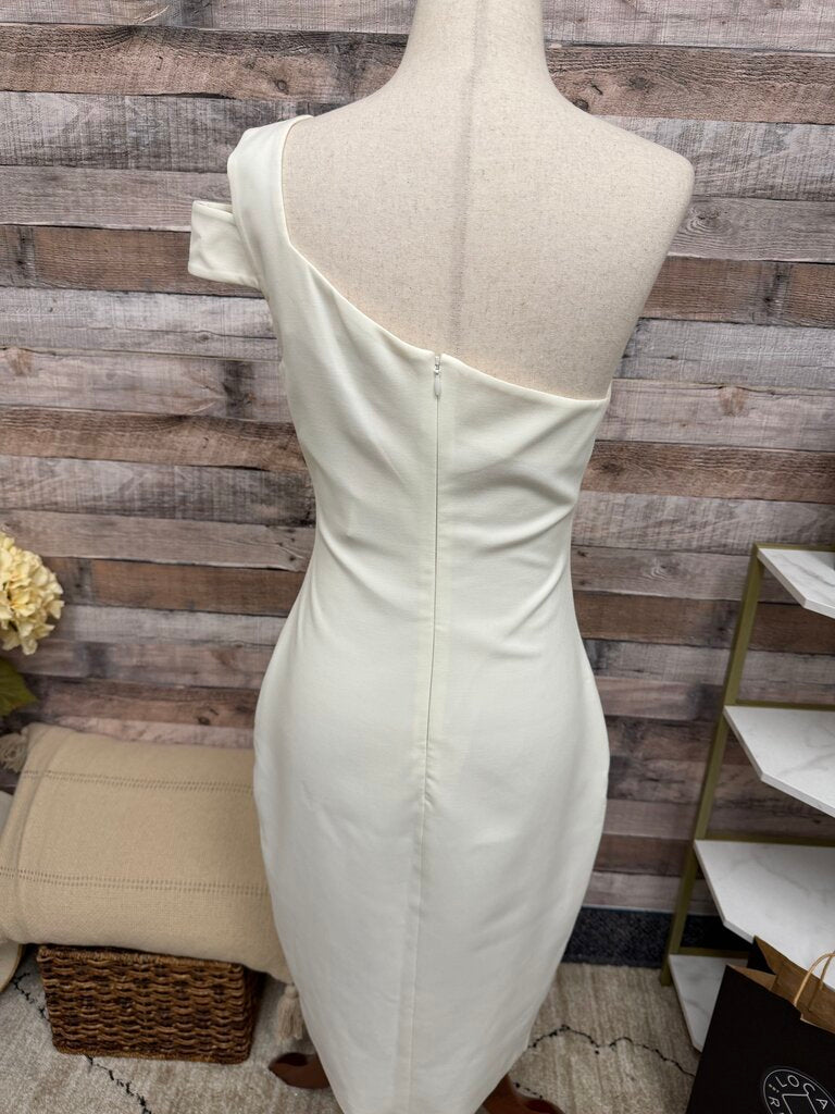 Likely NWT white cutout shoulder midi dress Likely white 4 women DRESSES