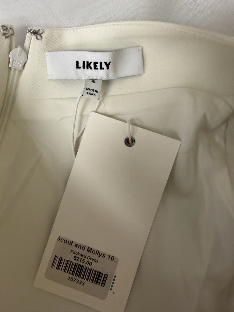 Likely NWT white cutout shoulder midi dress Likely white 4 women DRESSES