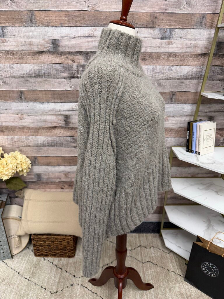 StudioB3 grey knit crop turtleneck sweater StudioB3 grey S women SWEATERS