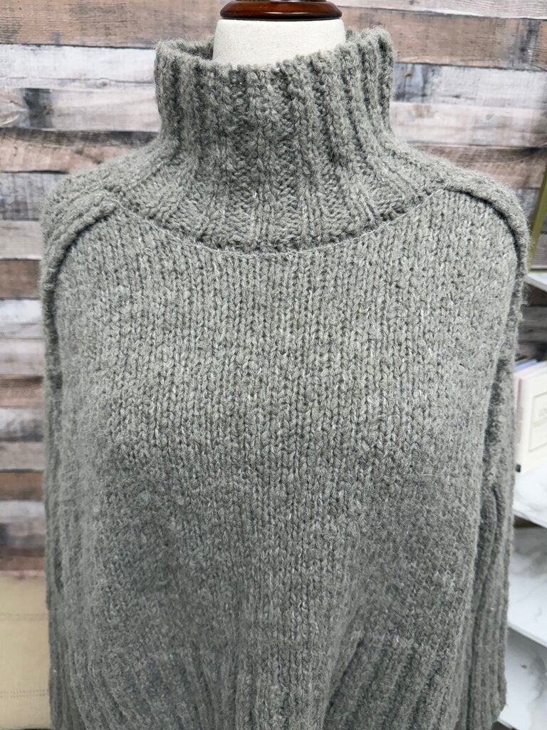 StudioB3 grey knit crop turtleneck sweater StudioB3 grey S women SWEATERS