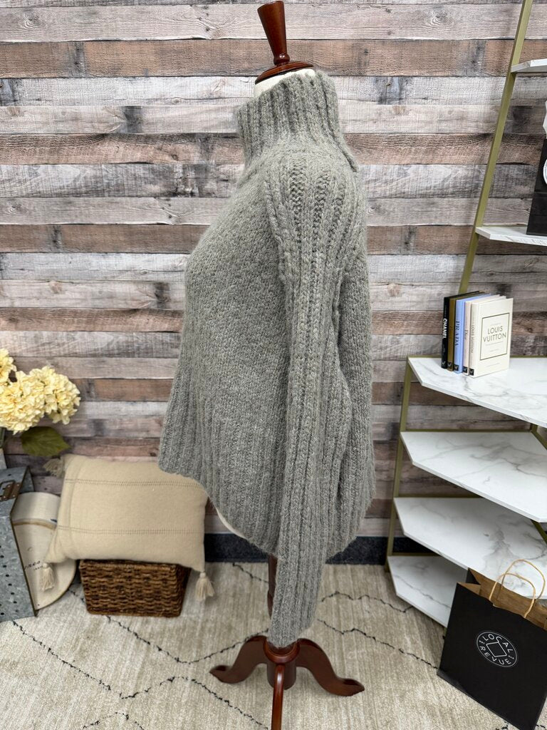 StudioB3 grey knit crop turtleneck sweater StudioB3 grey S women SWEATERS