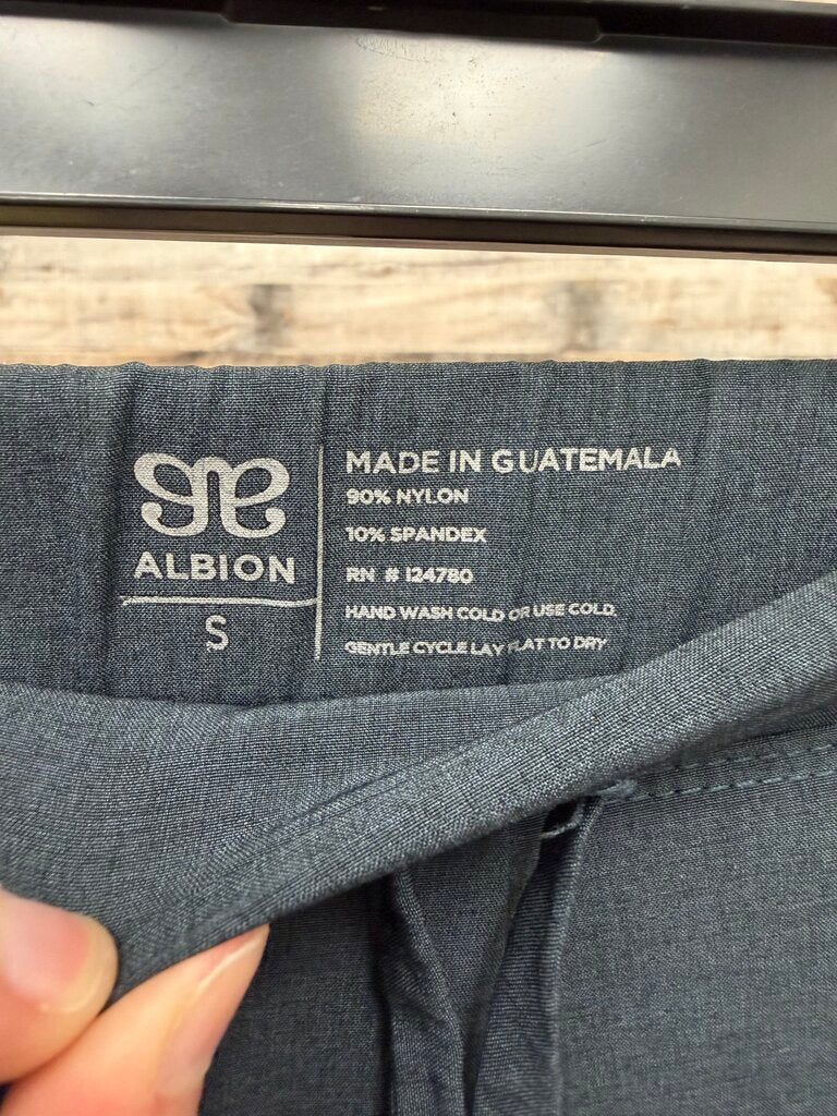Albion grey joggers with gold zip bottom