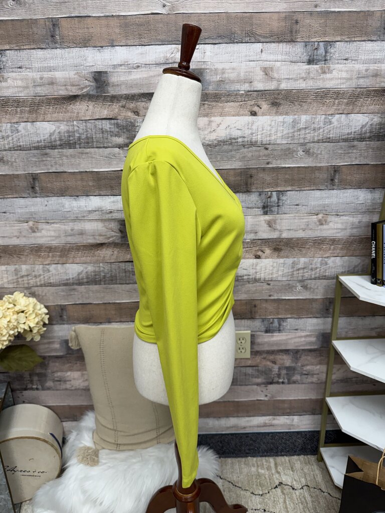 Jessica Simpson Active lime ruched long sleeve