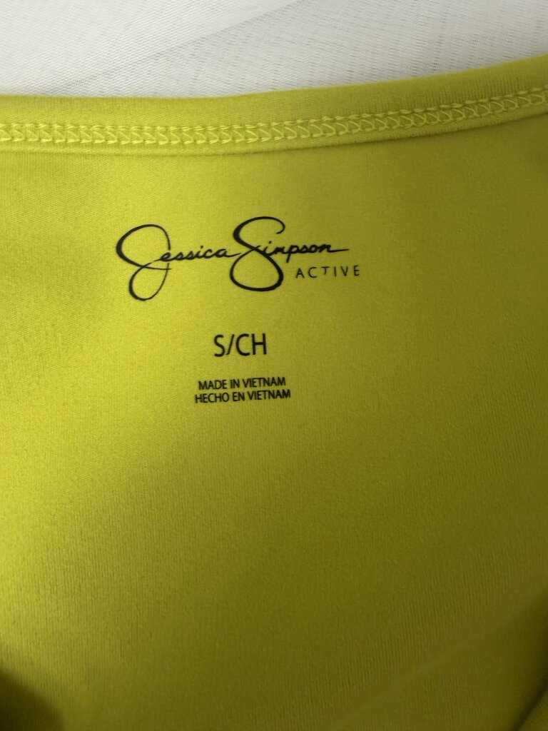 Jessica Simpson Active lime ruched long sleeve