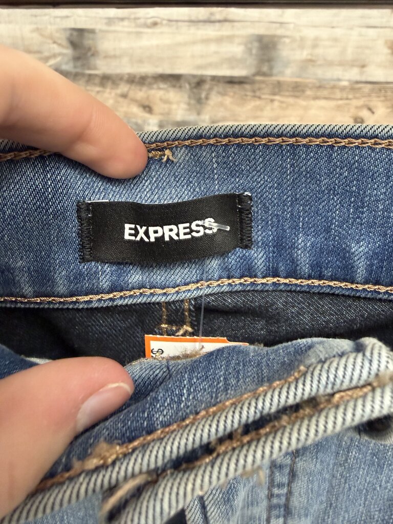 Express slim super high rise jeans