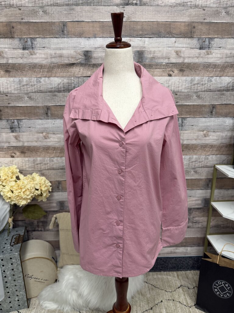 COS Pink Button Down Collared Shirt