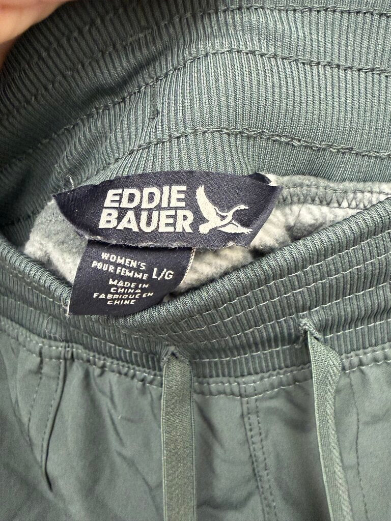 Eddie Bauer sage fleece-lined cinch ankle pant Eddie Bauer green L women PANTS