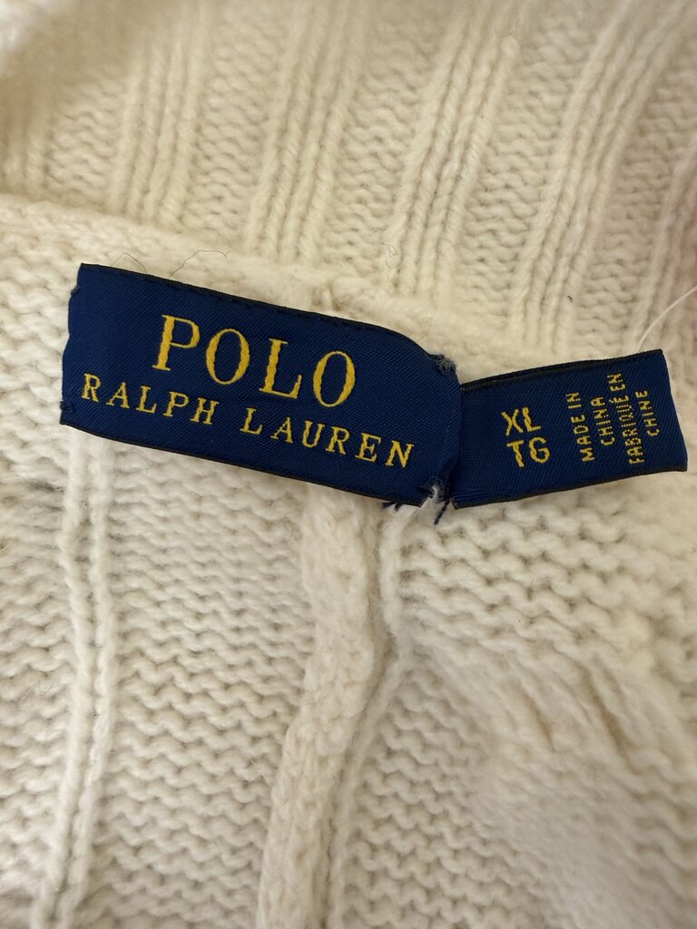 Polo Ralph Lauren cream knit open front cardigan Polo Ralph Lauren cream xl women CARDIGANS
