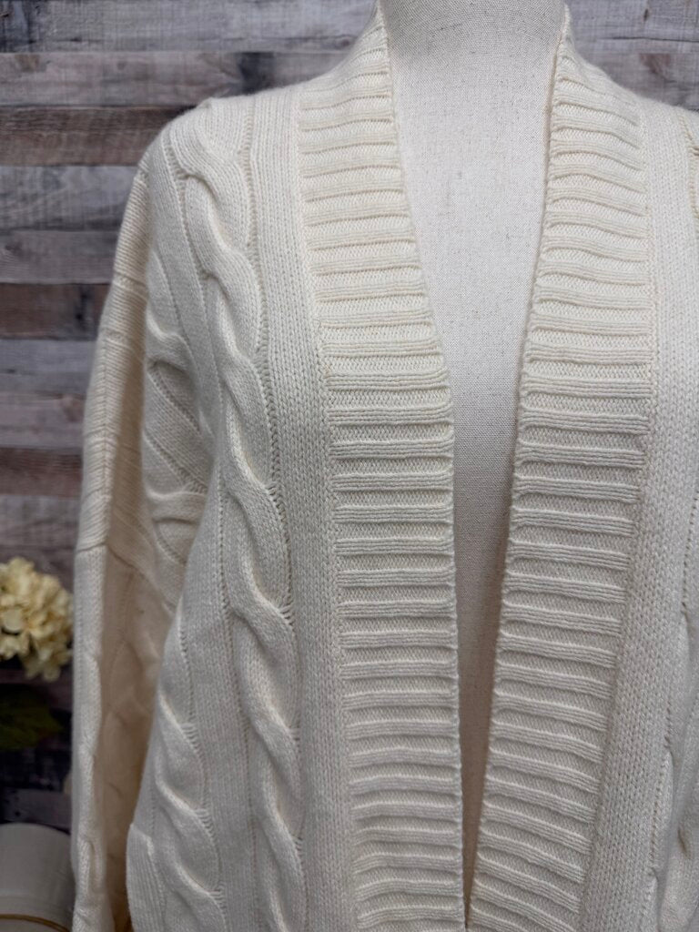 Polo Ralph Lauren cream knit open front cardigan Polo Ralph Lauren cream xl women CARDIGANS