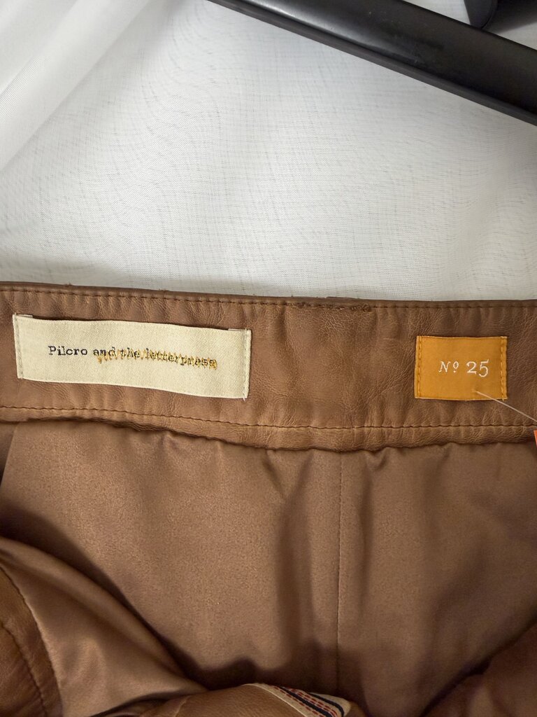 Pilcro brown faux leather shorts Pilcro brown 25 women SHORTS