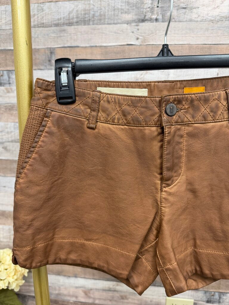Pilcro brown faux leather shorts Pilcro brown 25 women SHORTS