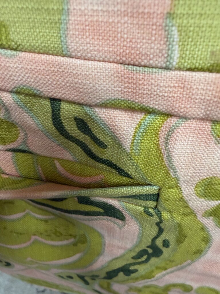 J. Crew peach/green pattern printed shorts