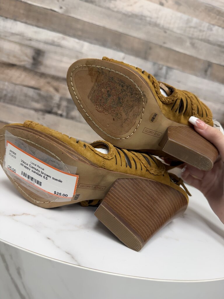 Vince Camuto brown suede strappy sandals Vince Camuto brown 6.5 women SANDALS