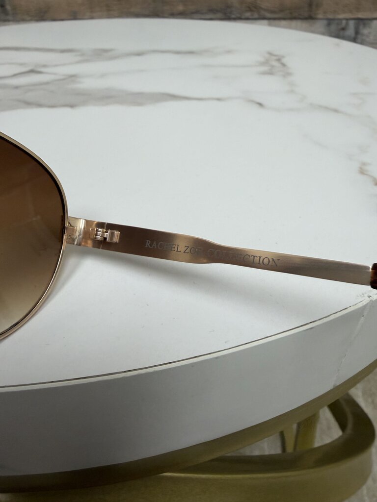 RZ by Rachel Zoe aviator sunglasses brown gradient frame RZ by Rachel Zoe gold/brown OS women ACCESSORIES