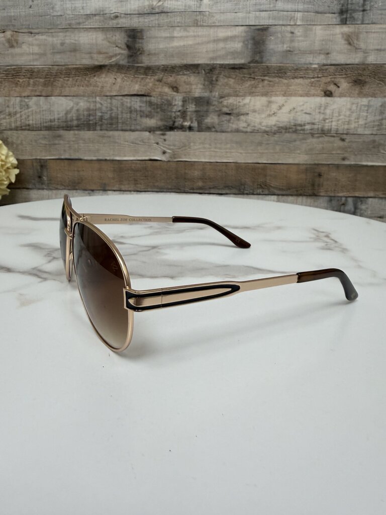 RZ by Rachel Zoe aviator sunglasses brown gradient frame RZ by Rachel Zoe gold/brown OS women ACCESSORIES