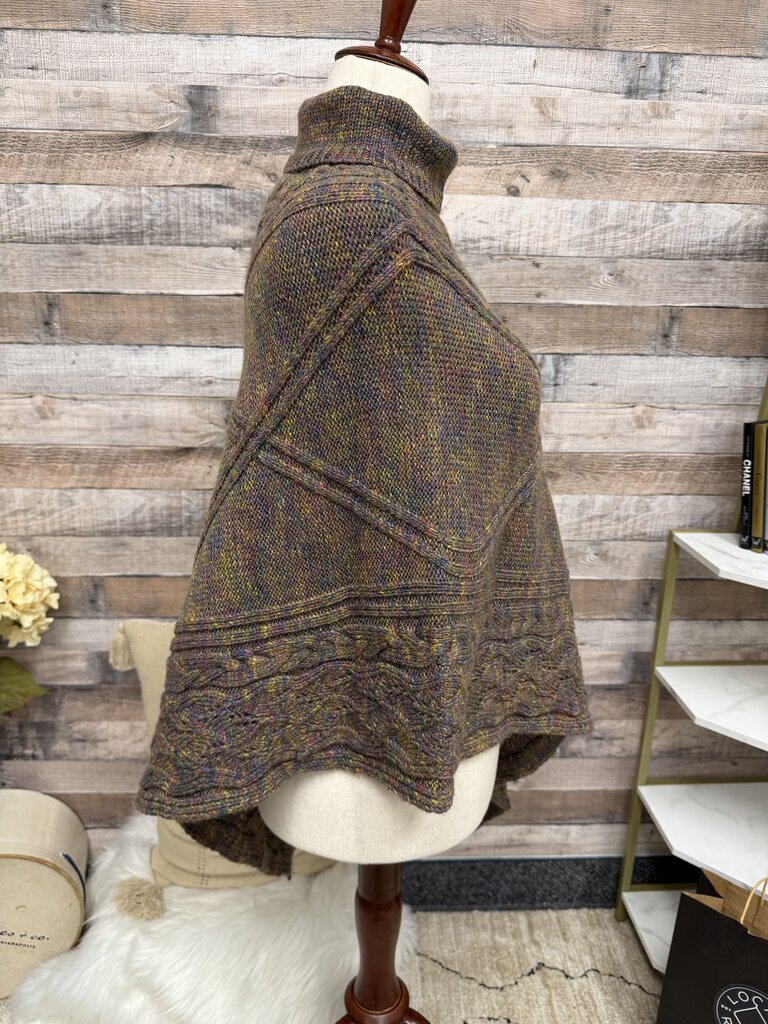 Sundance multi color knit poncho