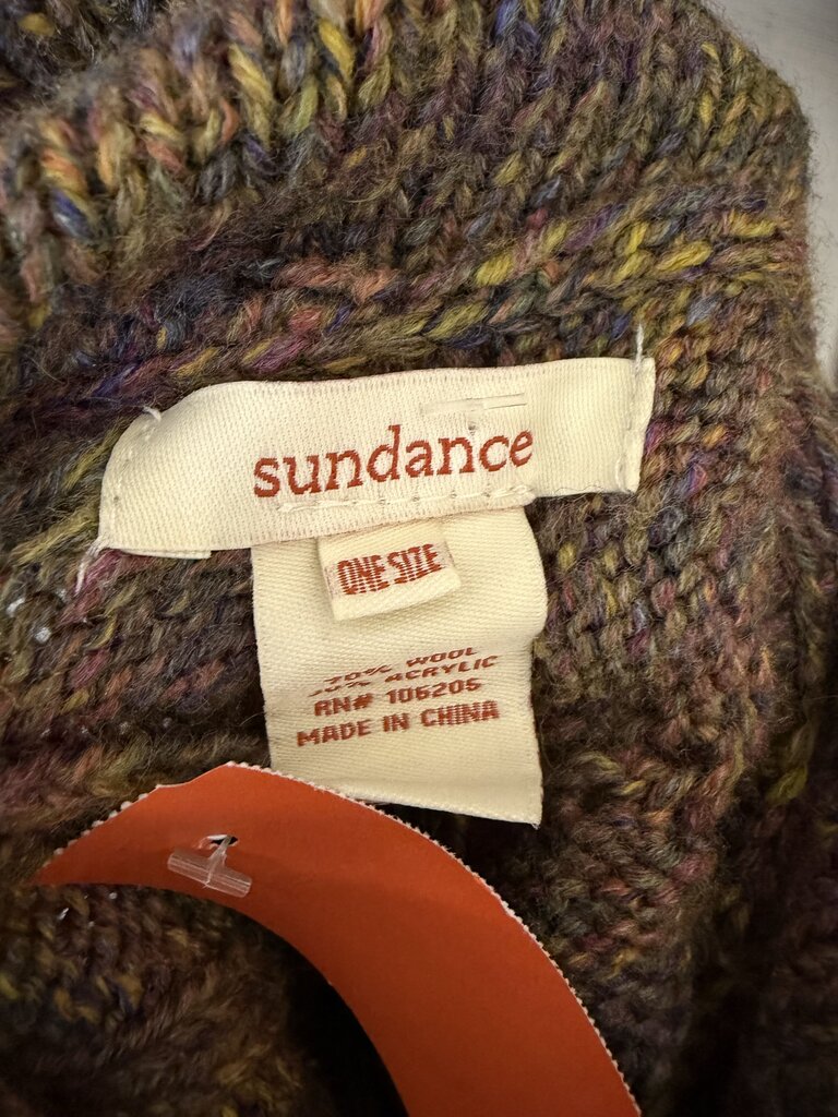 Sundance multi color knit poncho