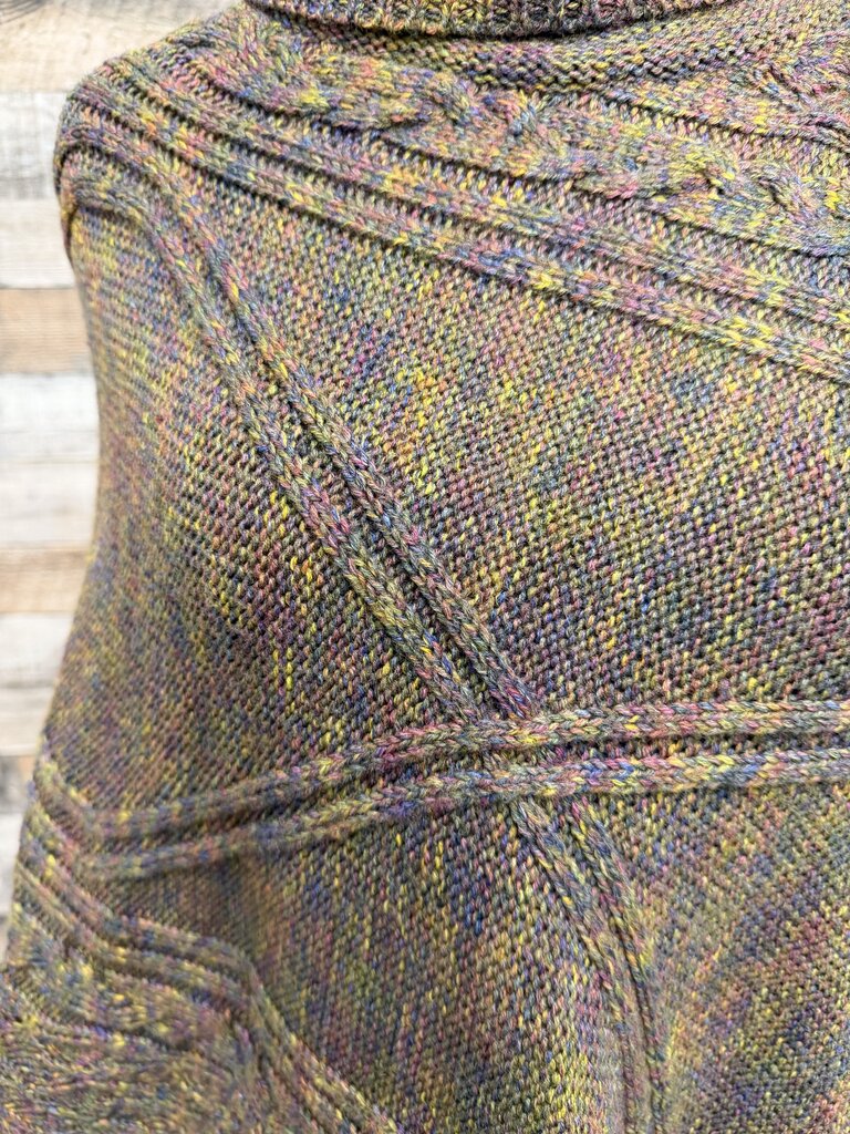 Sundance multi color knit poncho