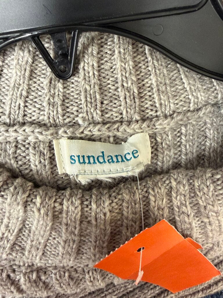 Sundance grey knit turtleneck sweater