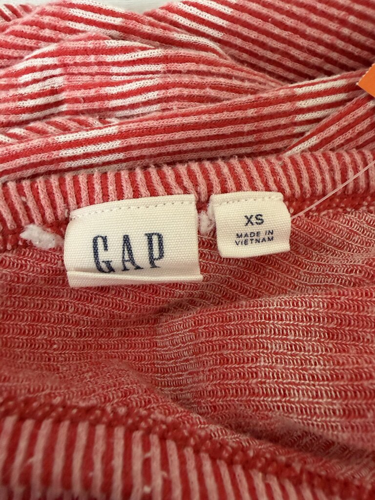 Gap ribbed pink/white stripe tank