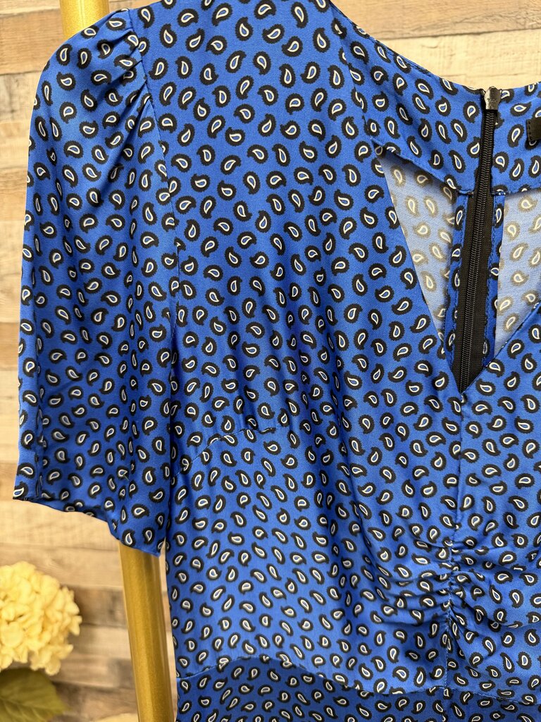 Maje blue patterned silky romper Maje blue 36 women JUMPSUITS/ROMPERS