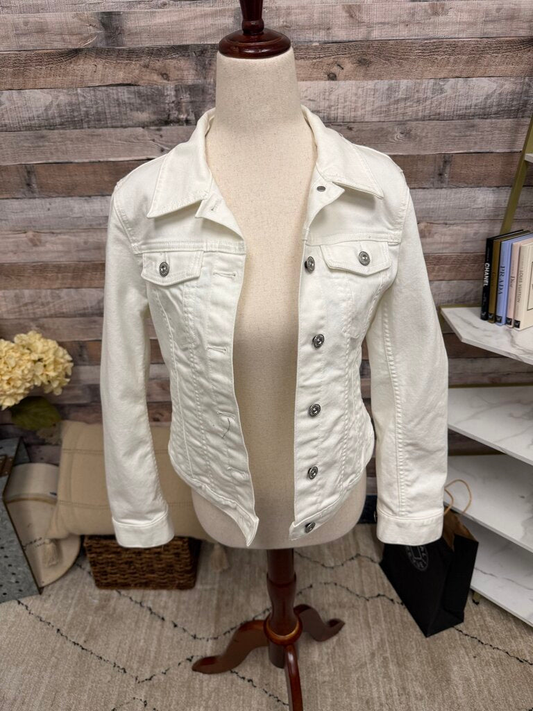 Banana Republic NWT white denim jacket Banana Republic White S women JACKETS & COATS