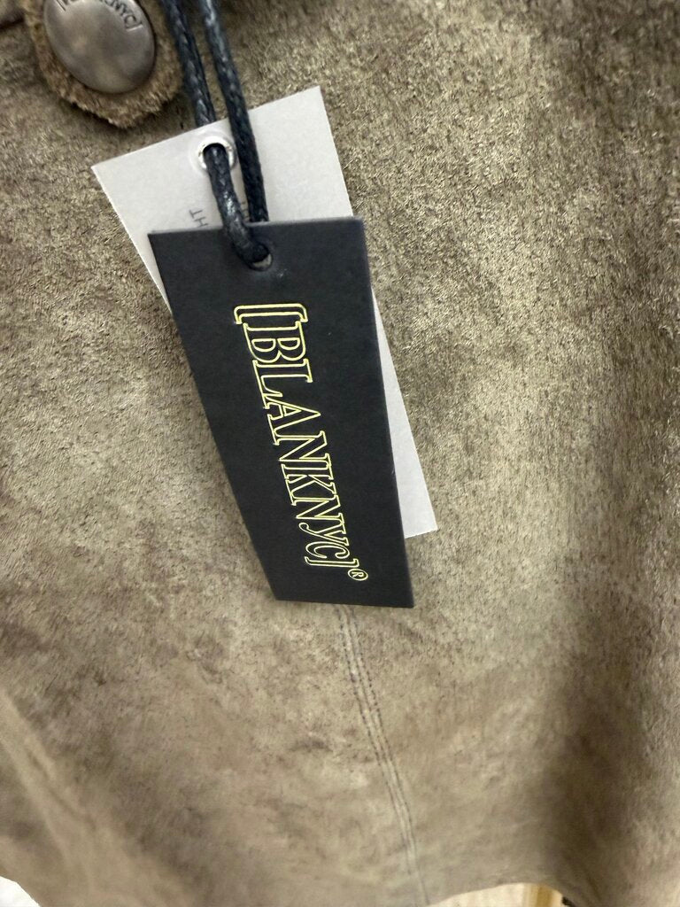 Black NYC NWT grey suede mini skirt