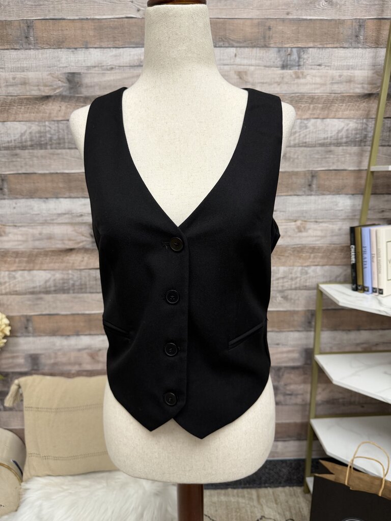 Stradivarius Black Vest NWT