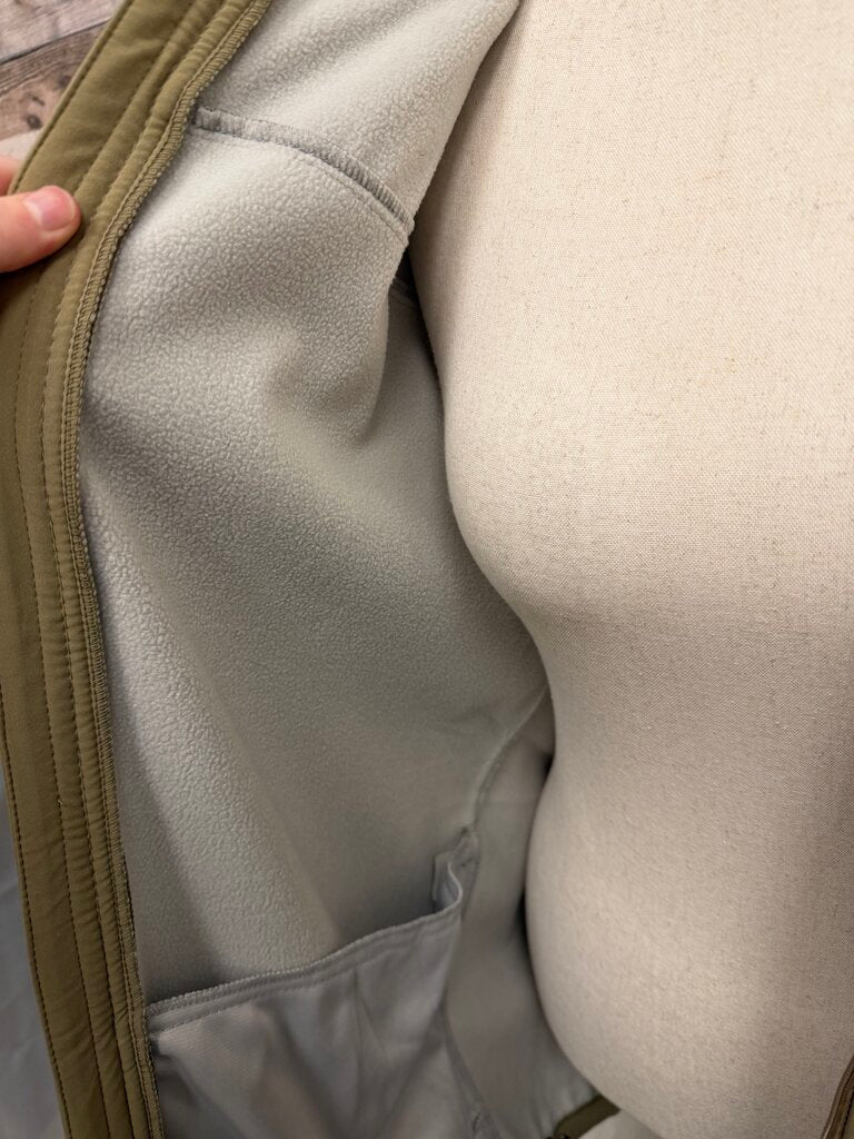 Pudolla Beige Softshell Hooded Windbreaker Jacket NWT