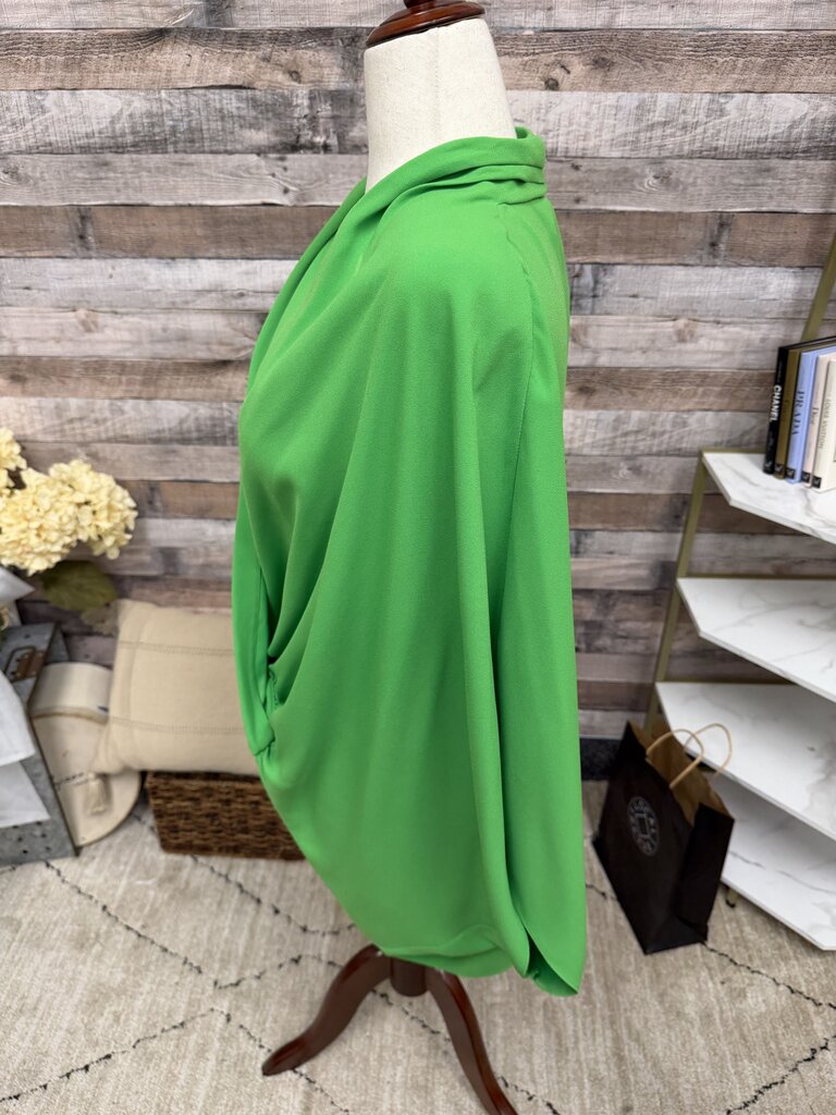 Trina Turk lime green draped top Trina Turk Green M/L women TOPS