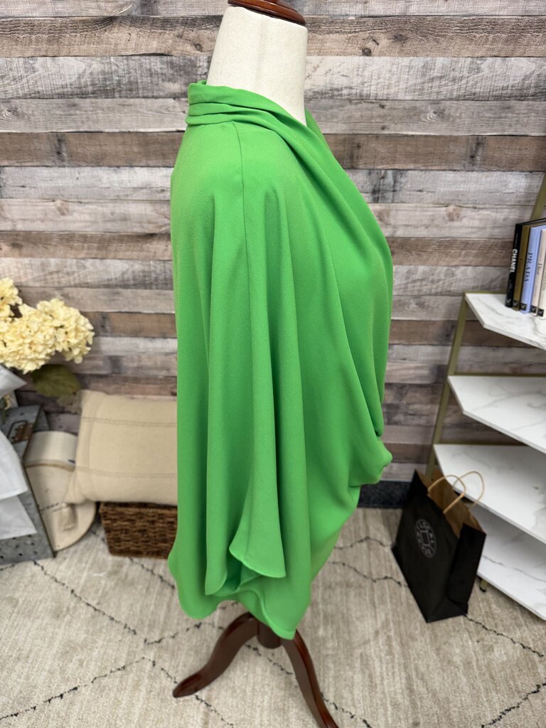 Trina Turk lime green draped top Trina Turk Green M/L women TOPS